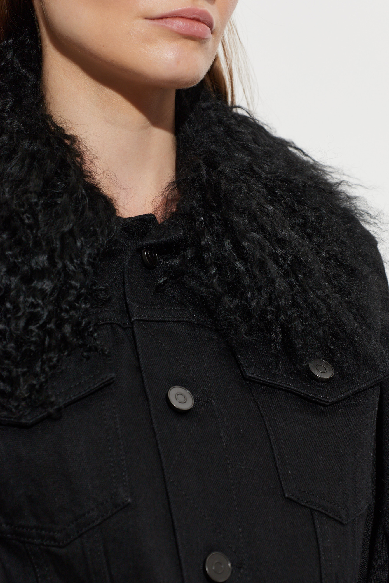 ALAÏA ブラック テーラードジャケット 36 Alaïa Jacket with a fur collar | Women's | Vitkac